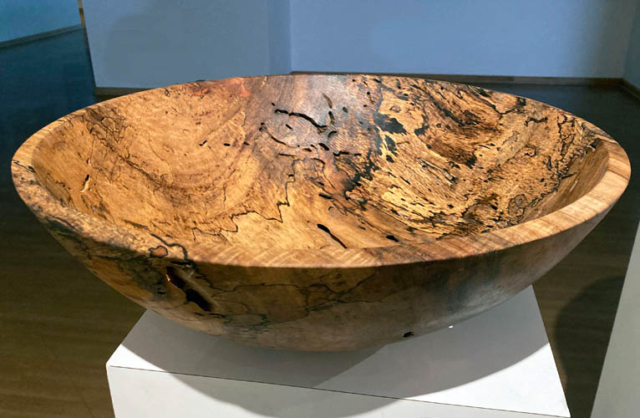 turned wooden bowl