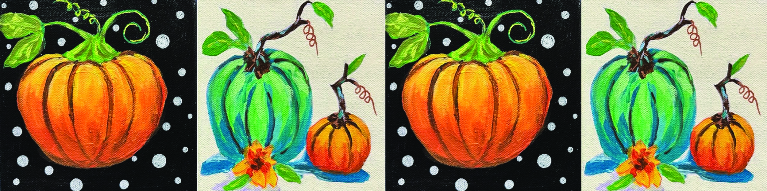 pumpkin stand up paintings