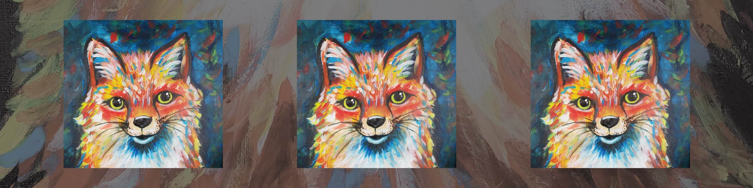 acrylic fox