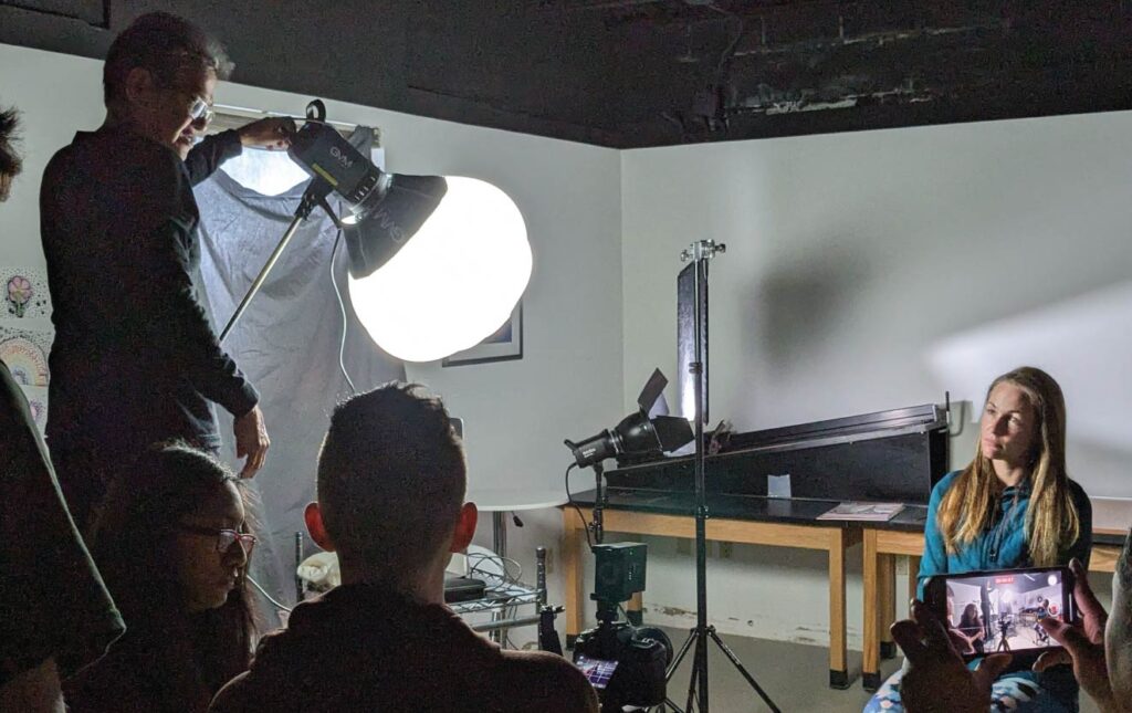 videography class in session