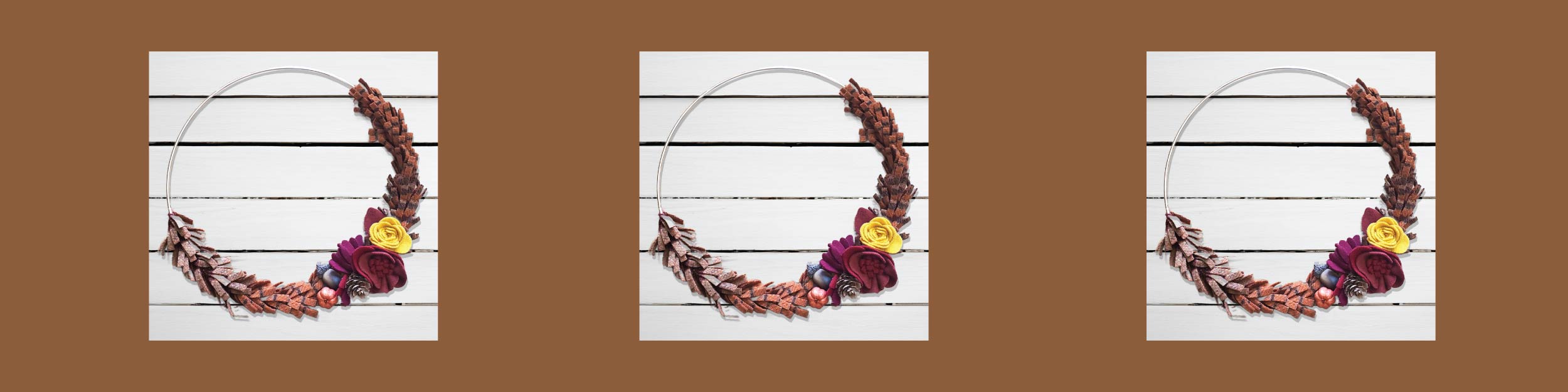 Boho Wool Wreath project example