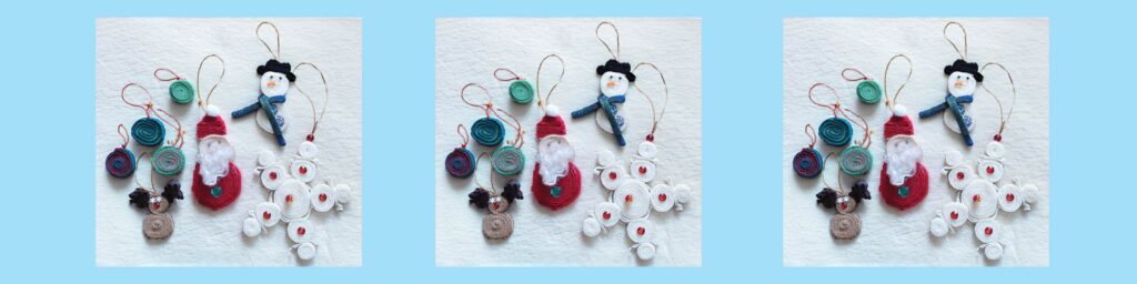 standing wool ornaments