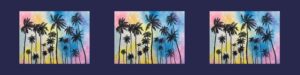 Debra kantelis palm trees