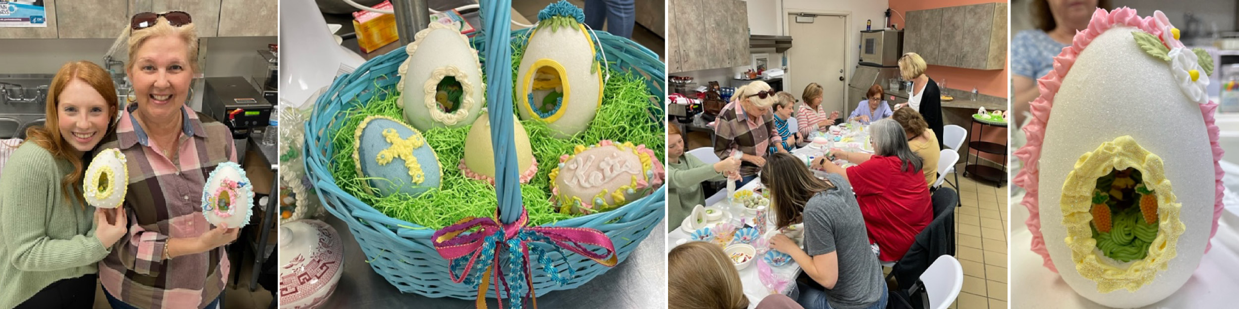 Images of our decorated eggs from past classes